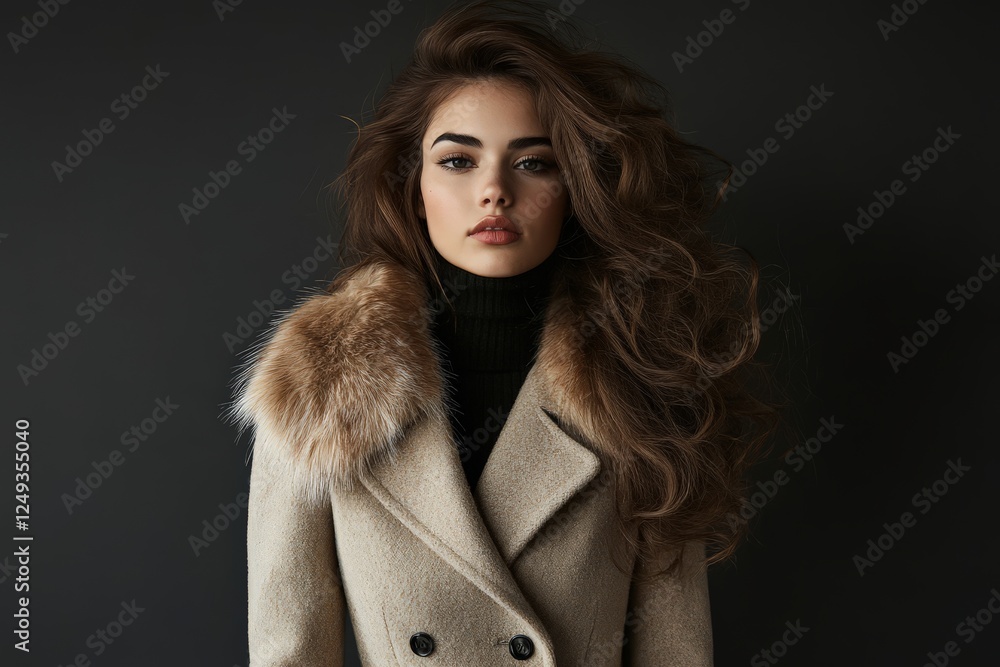 Chic French Woman in Winter Fashion Chic French Woman in Winter Fashion
