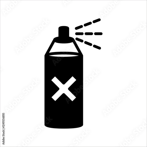 Spray  insecticide icon, with white background