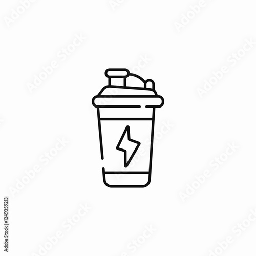 energy beverage icon sign vector