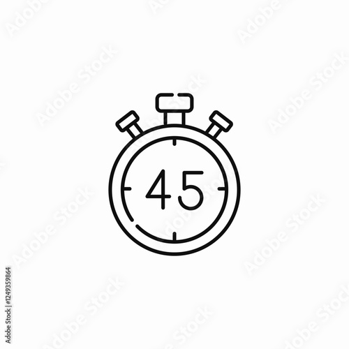 match timer icon sign vector