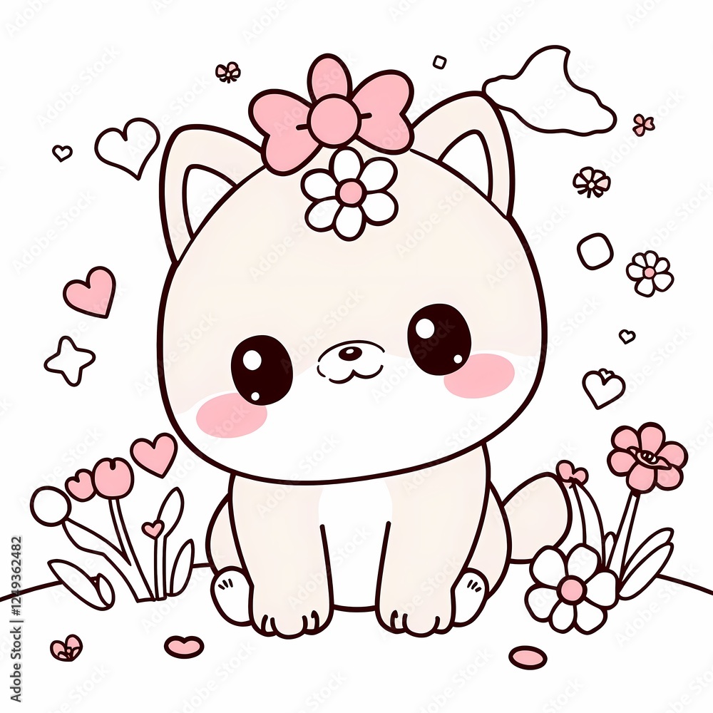 Cute art kawaii design illustration creature funu colorful soft pastels Cute art kawaii design illustration creature funu colorful soft pastels