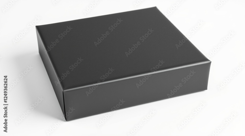 Black and White Wrapped Package with Minimalist Design Black and White Wrapped Package with Minimalist Design