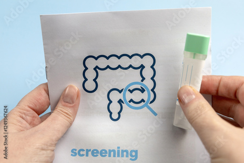 Rectal cancer screening test for home use and lab delivery