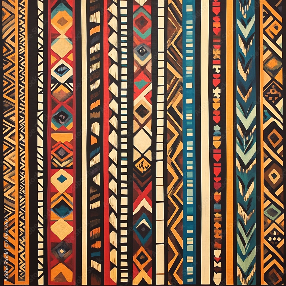 Seamless geometric African pattern. Ethnic ornament on the carpet. Aztec style. Tribal ethnic vector texture. Seamless geometric African pattern. Ethnic ornament on the carpet. Aztec style. Tribal ethnic vector texture.