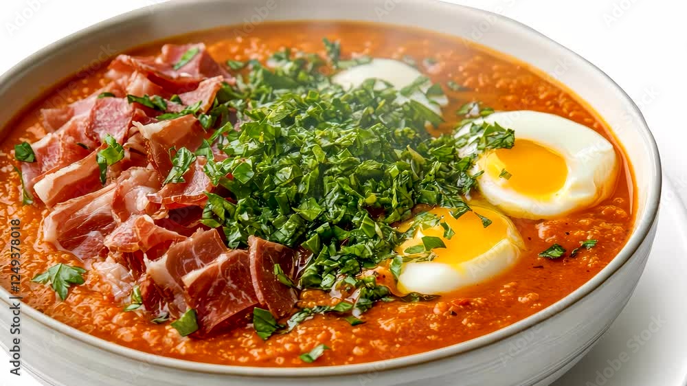 Delicious breakfast recipe with eggs and greens Delicious breakfast recipe with eggs and greens