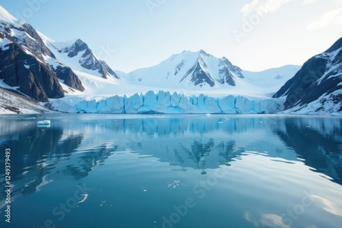 Wallpaper Mural Glacier's slow pace is reflected in the calm and peaceful waters of Antarctica's lake, frozen, lake, antarctic Torontodigital.ca