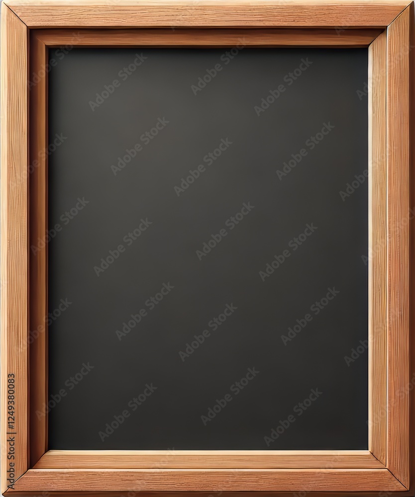 Rustic Wooden Framed Blank Chalkboard Mockup for Cafe Menu Display
Rustic Wooden Framed Blank Chalkboard Mockup for Cafe Menu Display
