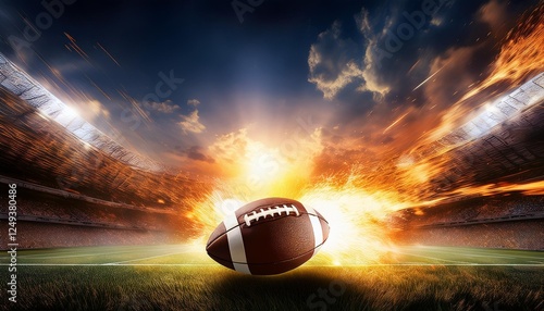 american football on field