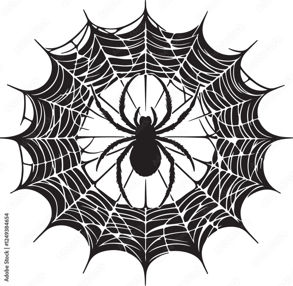 Obraz premium spider web vector