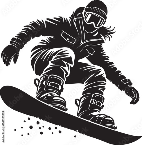 snowboard vector illustration