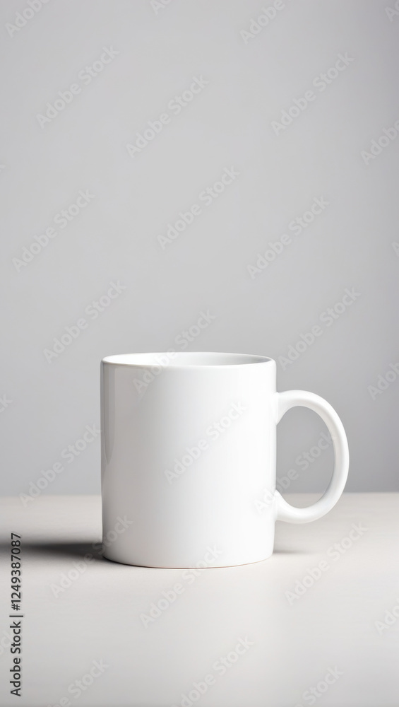 Obraz premium white coffee cup template