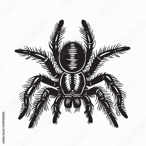 Spider Tarantula Vector. Tarantula logo illustration design vector on white background.