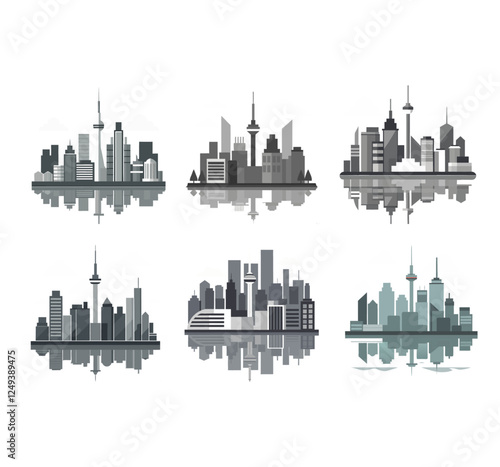 Colorful City Toronto panorama