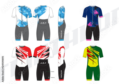 TRIATHLON Design Mockup Design With Combo Colour