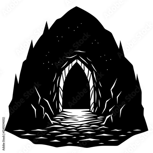 A mysterious cave entrance