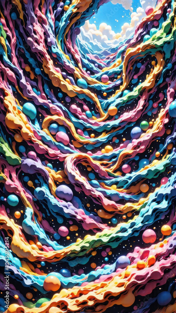 Fototapeta premium colorful abstract background mobile wallpaper