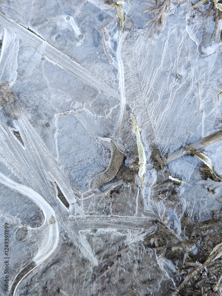 Winter Ice abstract background Winter Ice abstract background
