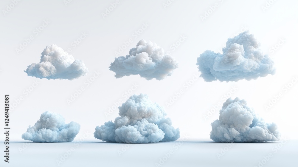 Group of white clouds forming a distinct cloud shape in a blue sky during daylight Group of white clouds forming a distinct cloud shape in a blue sky during daylight