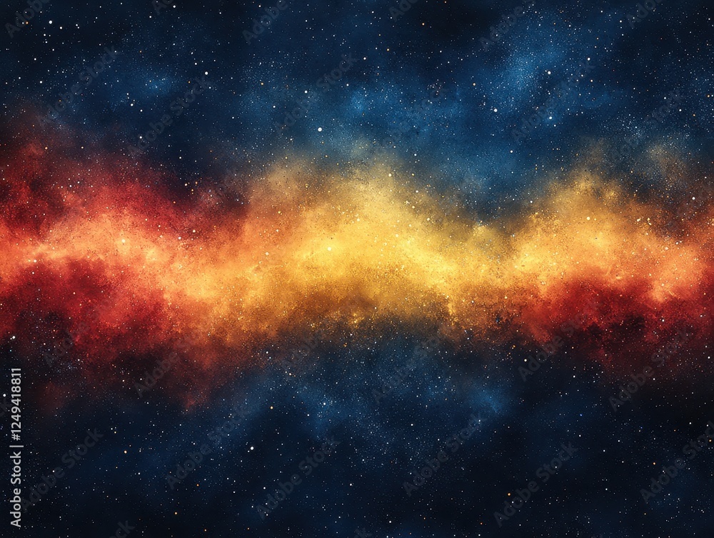 A vibrant cosmic scene depicting colorful nebulae in space. A vibrant cosmic scene depicting colorful nebulae in space.