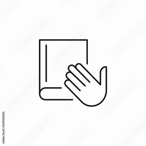 book tap icon sign vector