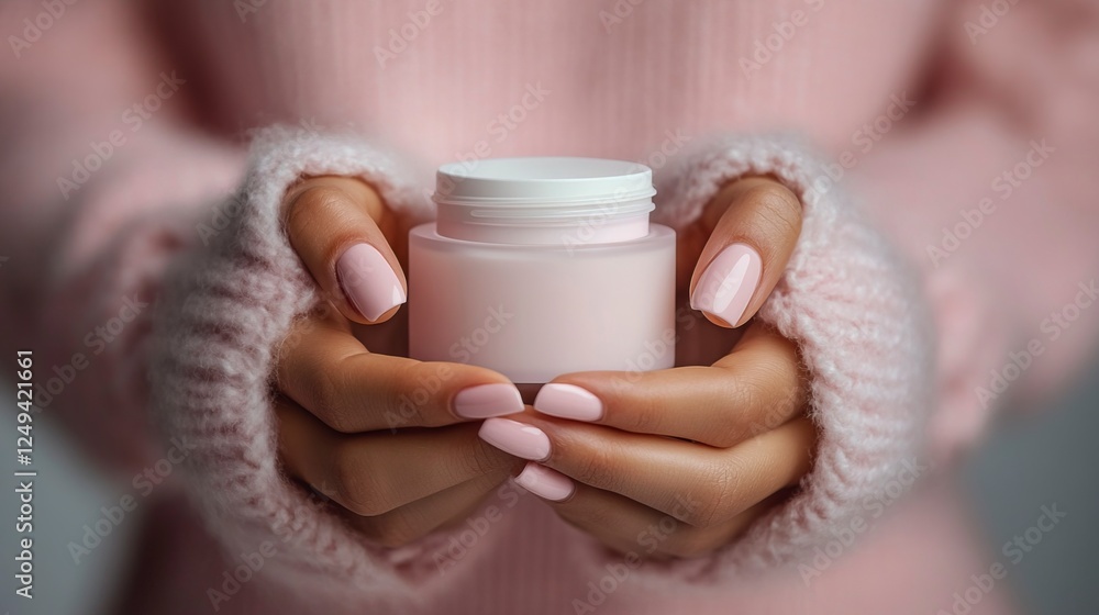 Woman holding a bottle of pills in her hand with a focus on health and medication Woman holding a bottle of pills in her hand with a focus on health and medication