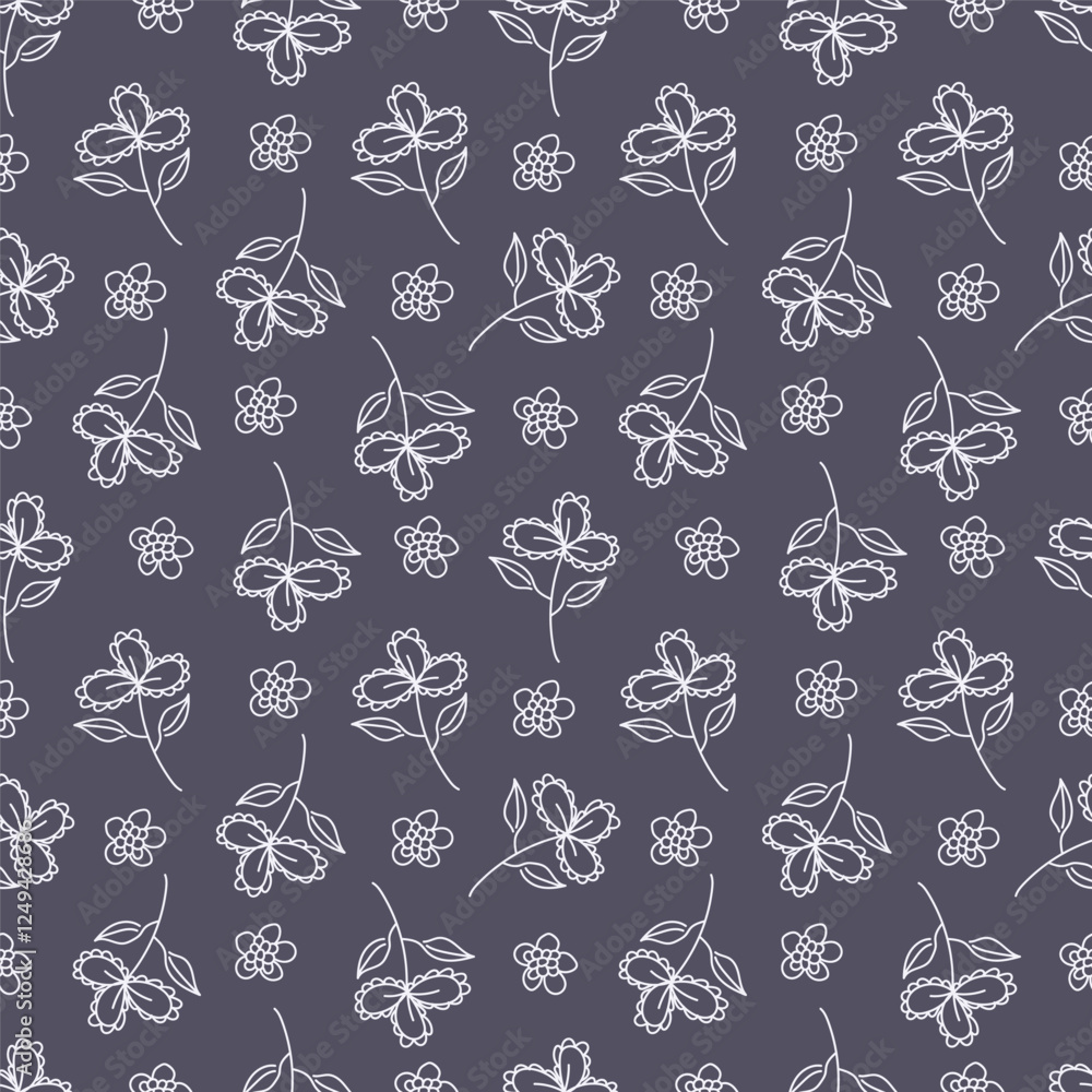 Beautiful seamless pattern with floral background. Beautiful seamless pattern with floral background.