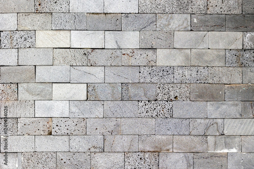 Obraz premium gray brick wall