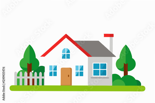 house and trees