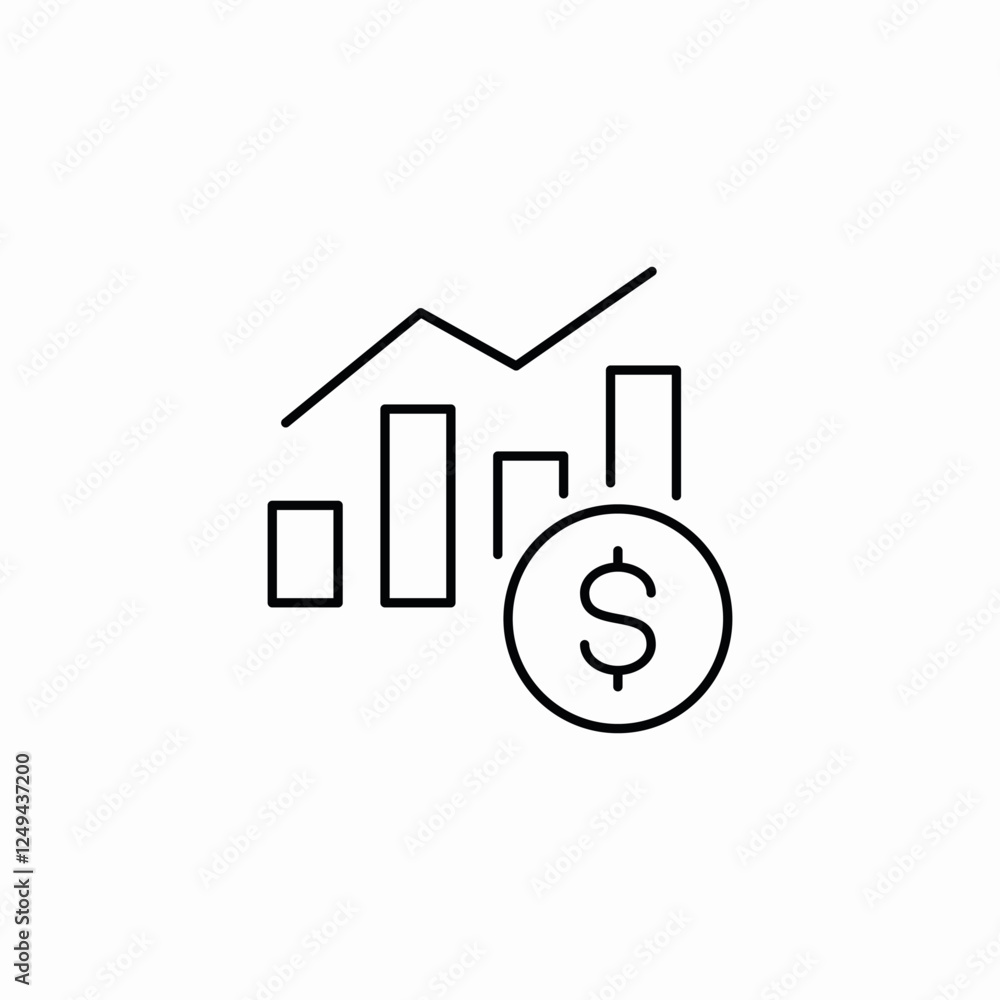 data finance analyst icon sign vector data finance analyst icon sign vector