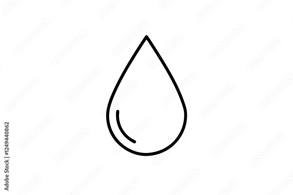 Fresh Rain Water Droplet Flat Icon for Apps Fresh Rain Water Droplet Flat Icon for Apps