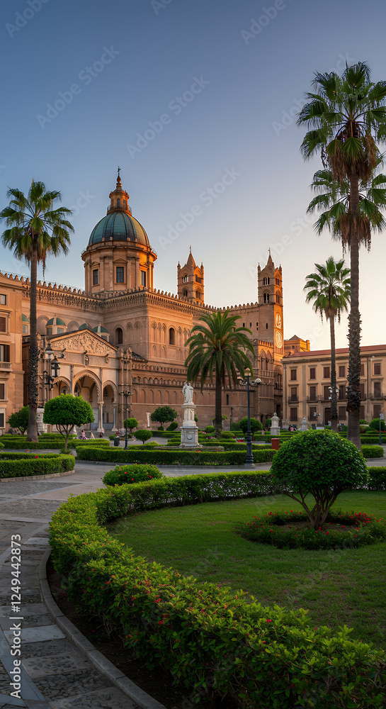 Palermo Cathedral at Sunset: A Sicilian Icon & Lush Gardens | Travel Photography, Architecture & History of Italy Palermo Cathedral at Sunset: A Sicilian Icon & Lush Gardens | Travel Photography, Architecture & History of Italy