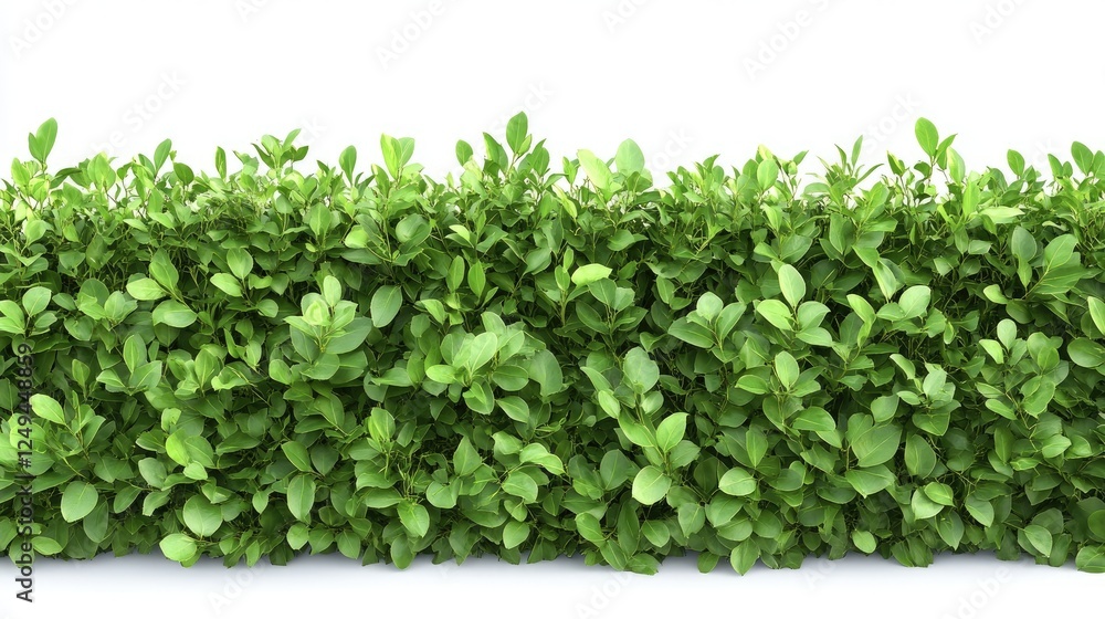 Green hedge fence providing privacy and blending naturally with the surroundings. Green hedge fence providing privacy and blending naturally with the surroundings.