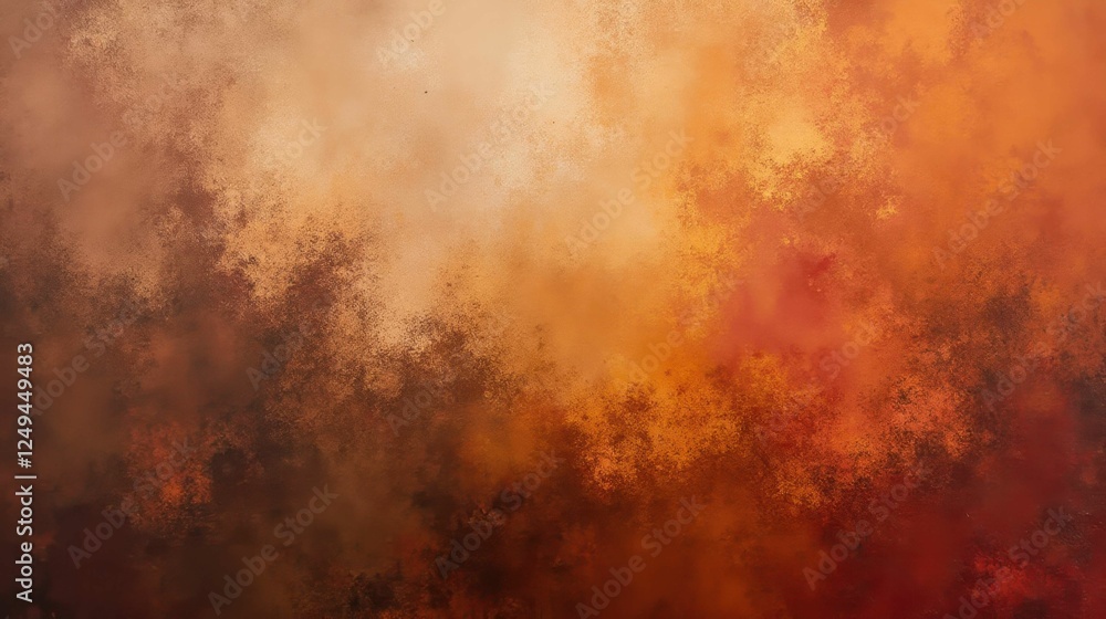 Obraz premium Abstract warm textured background in vibrant orange and brown hues
