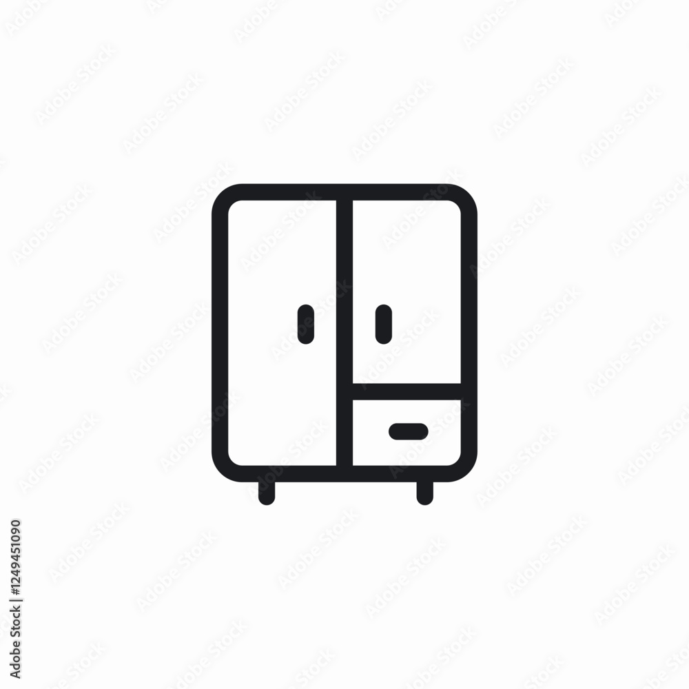 bedroom dresser icon sign vector bedroom dresser icon sign vector
