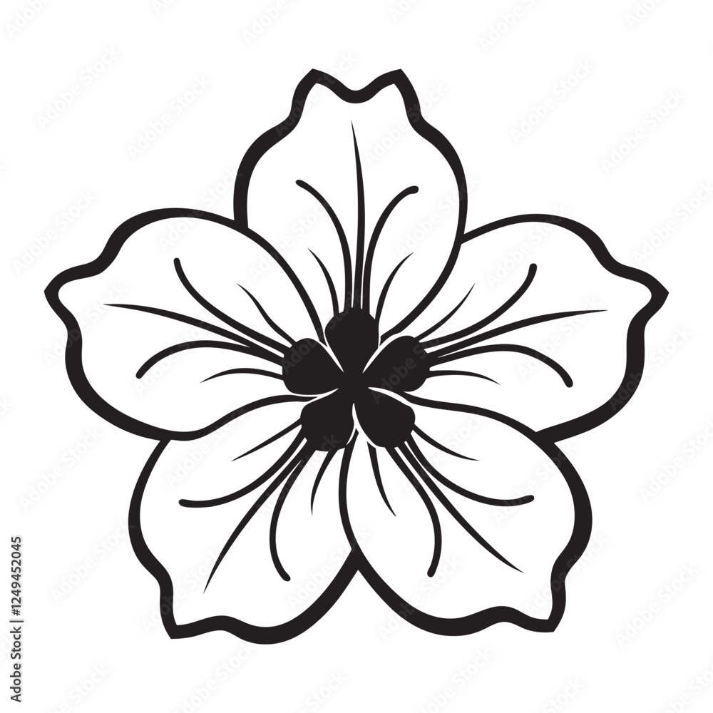 black and white dahlia Vector black and white dahlia Vector