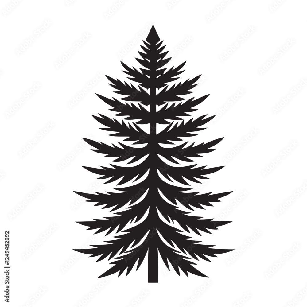 Fototapeta premium set of pine branches