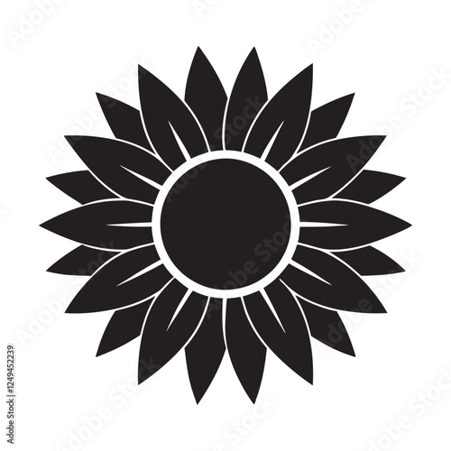 sunflower silhouette design