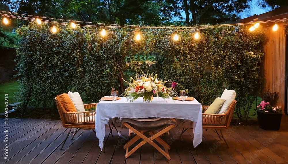 Obraz premium christmas table setting