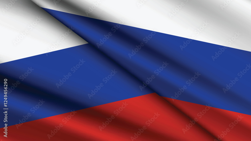 National Background of RUSSIA Featuring Two Wavy Flags National Background of RUSSIA Featuring Two Wavy Flags