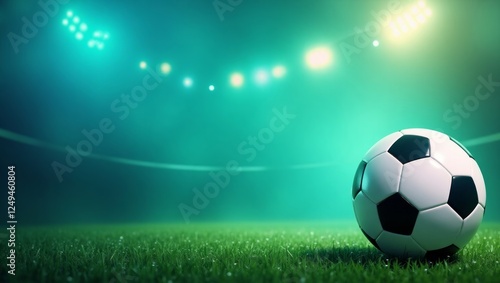 soccer ball on stadium