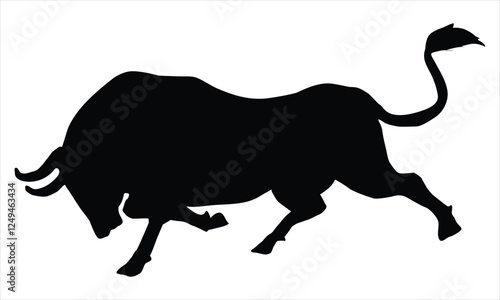 vector illustration of a cow