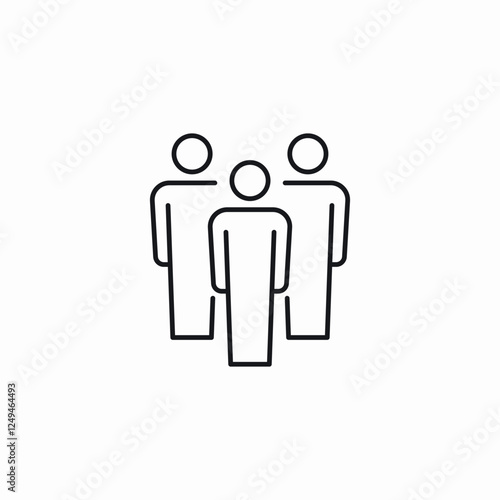 small business team icon sign vector