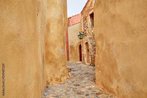 Fototapeta Naklejka Na Ścianę i Meble -  narrow street in the old city of Monemvasia