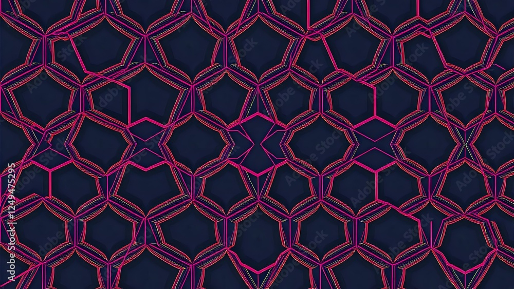 Abstract Geometric Photography Collection on Dark Blue Honeycomb Background Abstract Geometric Photography Collection on Dark Blue Honeycomb Background