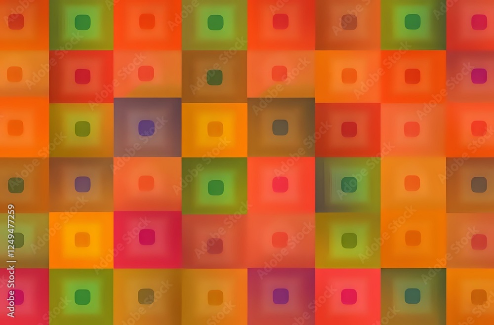 Vibrant Geometric Square Mosaic Design Vibrant Geometric Square Mosaic Design