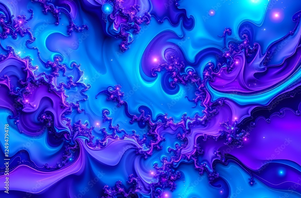 Surreal Purple Galaxy Abstract Digital Art Surreal Purple Galaxy Abstract Digital Art