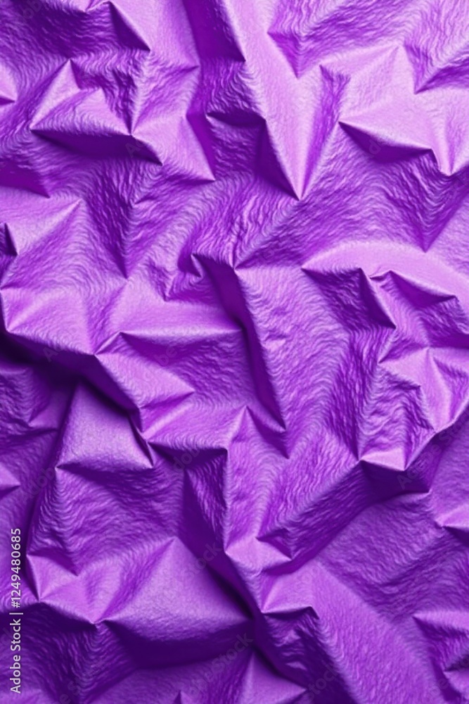 Obraz premium Abstract Purple Fabric Texture Deeply Creased and Folded Surface with a Rich, Textured Appearance