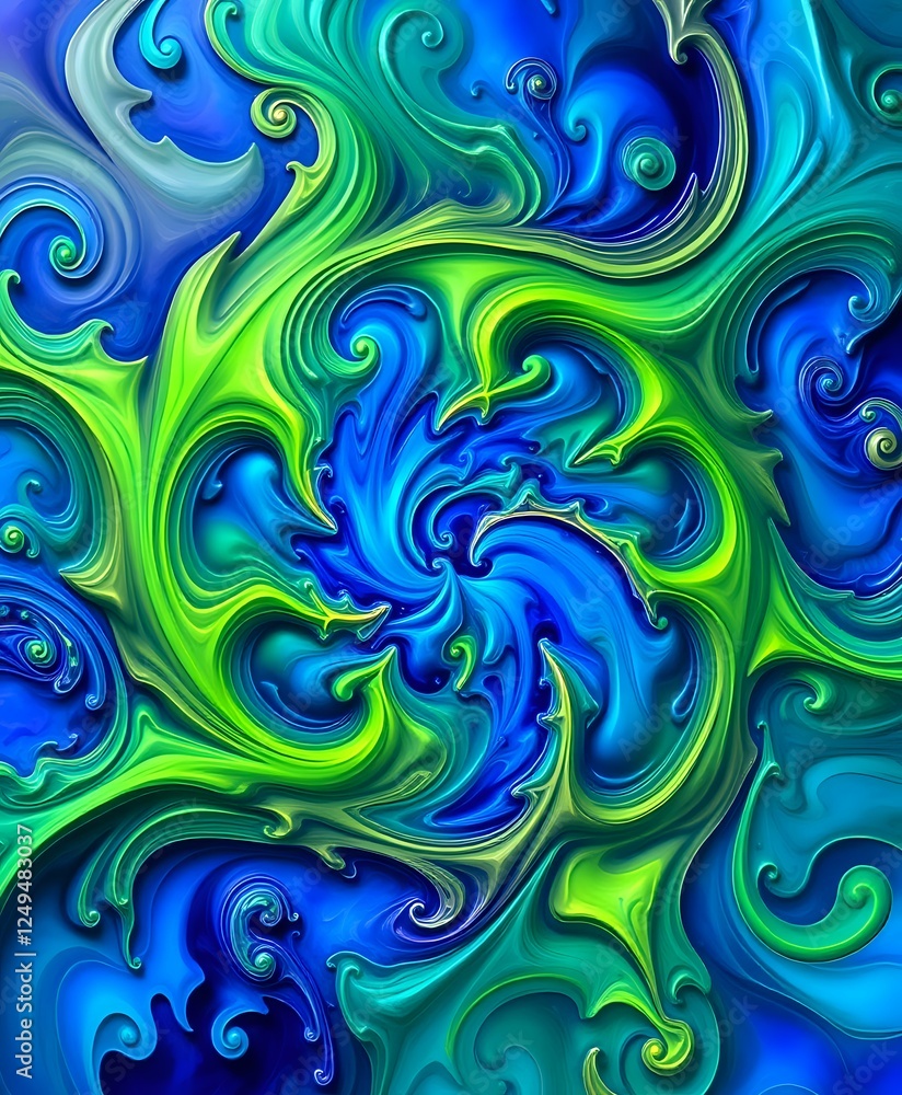 Vibrant Swirling Abstract Art - Dynamic Energy Design Vibrant Swirling Abstract Art - Dynamic Energy Design