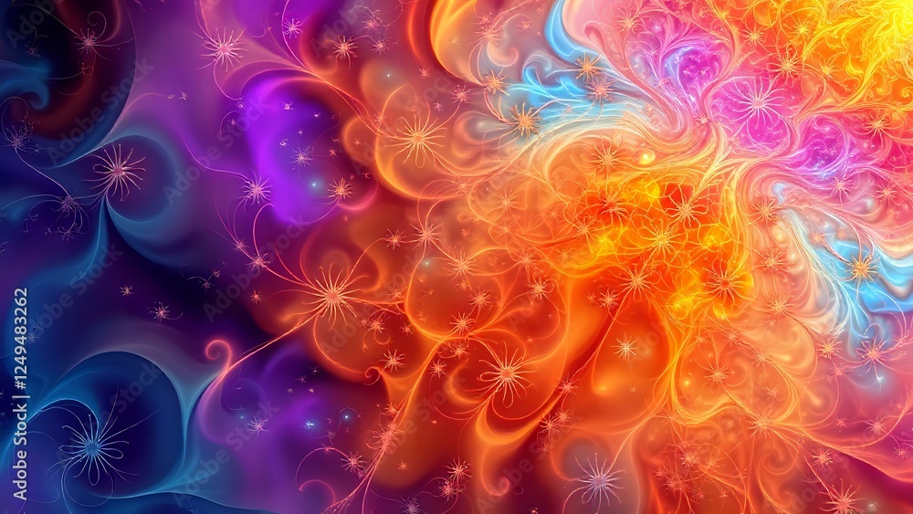 Vibrant Abstract Fractal Art Vibrant Abstract Fractal Art