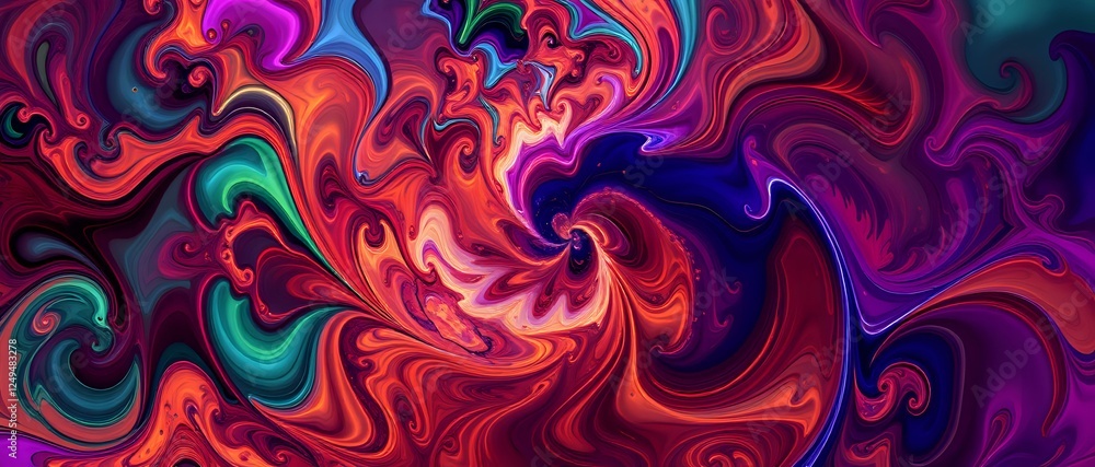 Vibrant Swirling Abstract Artwork Vibrant Swirling Abstract Artwork